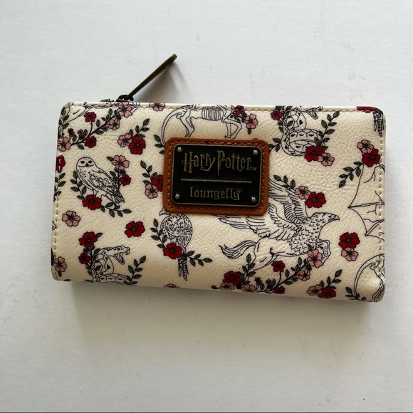 longfly Bags Harry Potter Loungefly Wallet Floral Creatures Poshmark